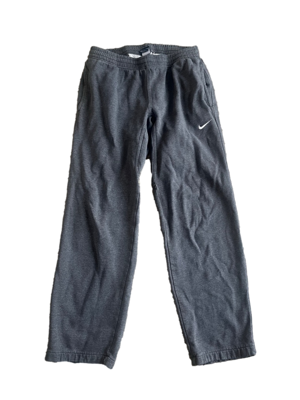 Nike mens Gray Sweatpants with White Swoosh - Picture 2 of 9